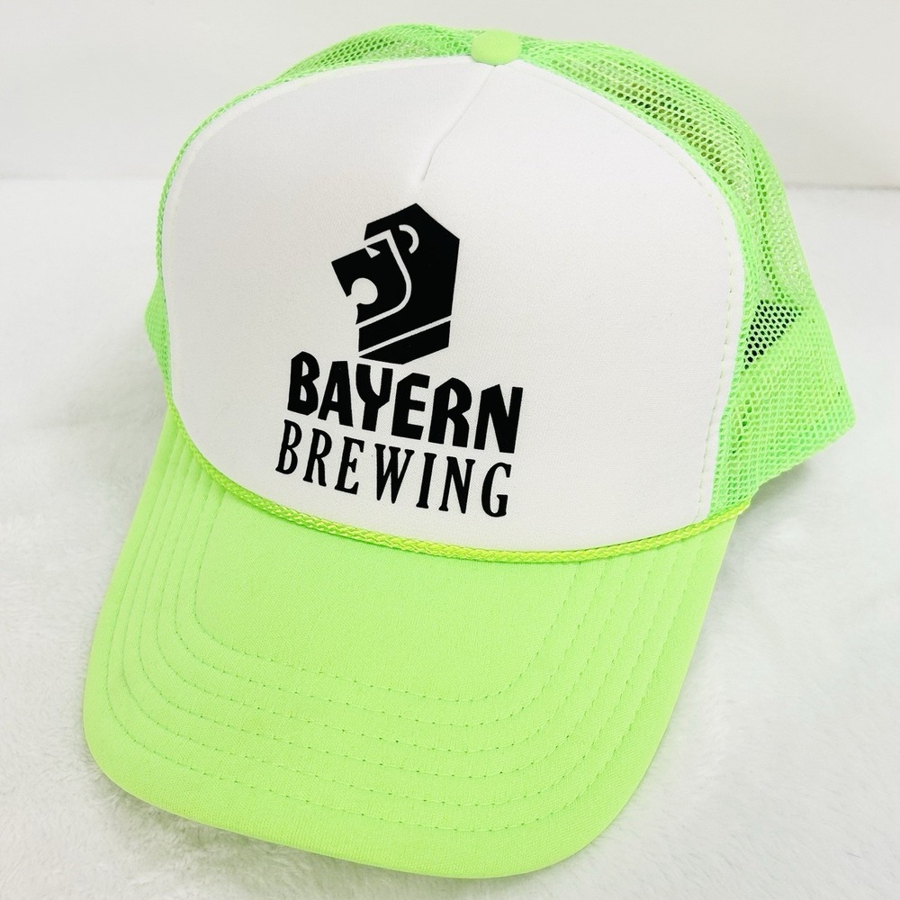 Bayern Brewing Foam Rope A-Frame Trucker Hat Cap Adjustable Snapback Green‎